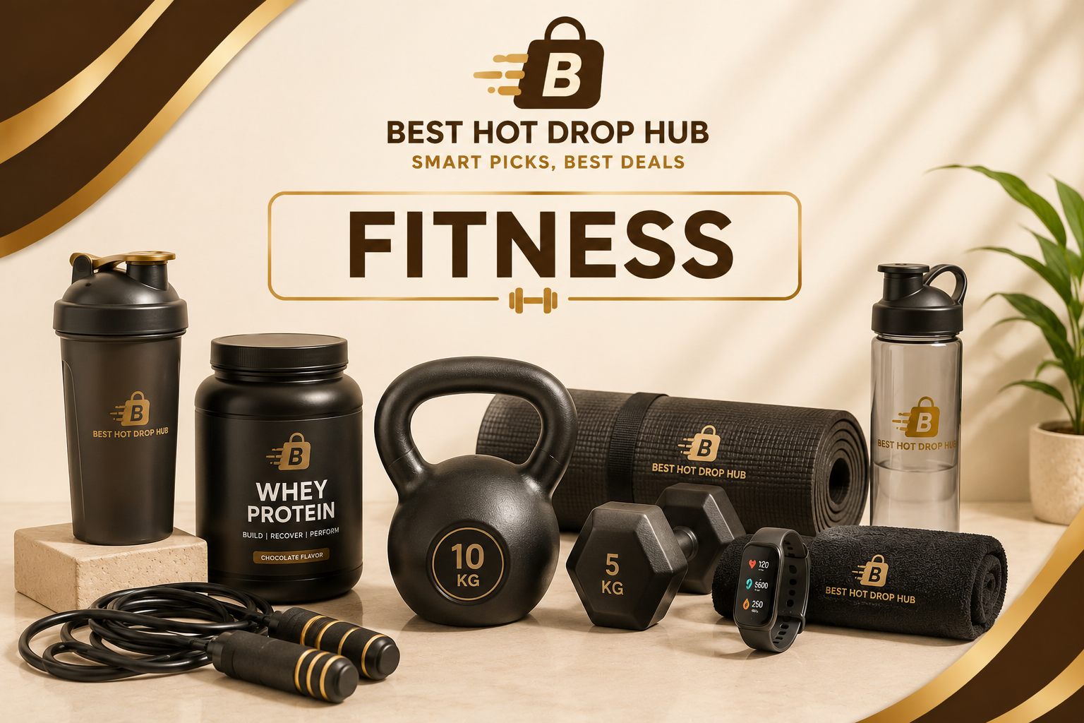 Fitness products including workout equipment, exercise accessories and fitness essentials